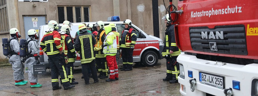 Großeinsatz nach Säurehavarie in Bernsdorf am 26.02.2020